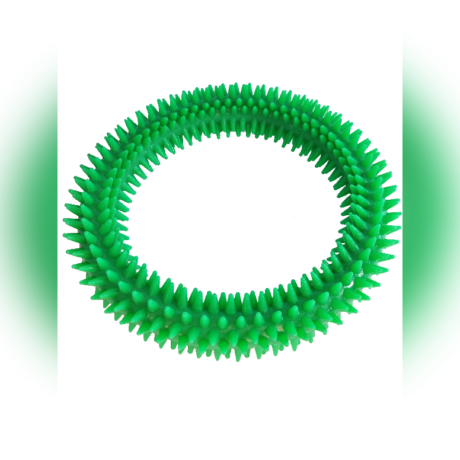 Flexible Rubber Spiky Ring Chew Toy